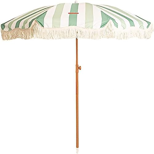 Vnook Quasten Spitze Garten Sonnenschirm Regenschirm Mode Outdoor Großer runder Regenschirm Hawaii Tropischer Strandschirm 8 Rippen, Schießstütze Café Balkon Rasenschirm von Vnook