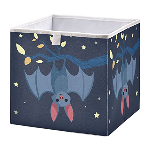 Vnurnrn Sternblaue Fledermaus Kleidung Spielzeug Box Faltbare offene Aufbewahrungsboxen Organizer großer Kapazität mit Deckel für zu Hause von Vnurnrn