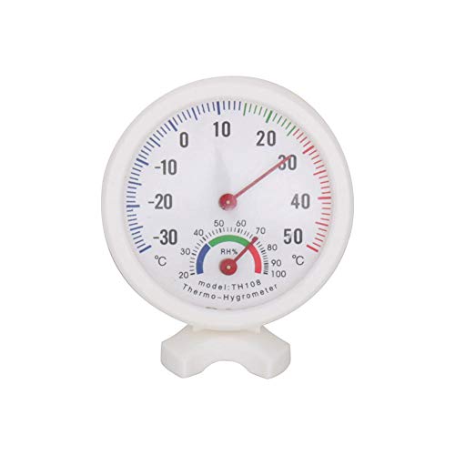 VOBOR 2 in 1 Thermometer & Hygrometer | Analoges Innenraumtemperatur-Feuchtigkeitsmessgerät für Ihr gesundes Raumklima | Ø 7,5 cm von VOBOR