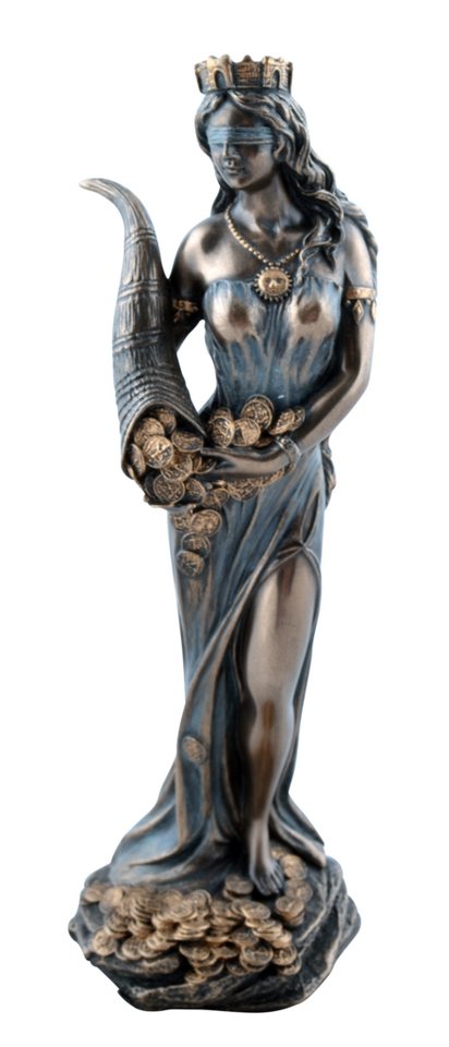 Vogler direct Gmbh Dekofigur Fortuna, Römische Göttin des Glücks mit Füllhorn by Veronese, von Hand bronziert von Vogler direct Gmbh
