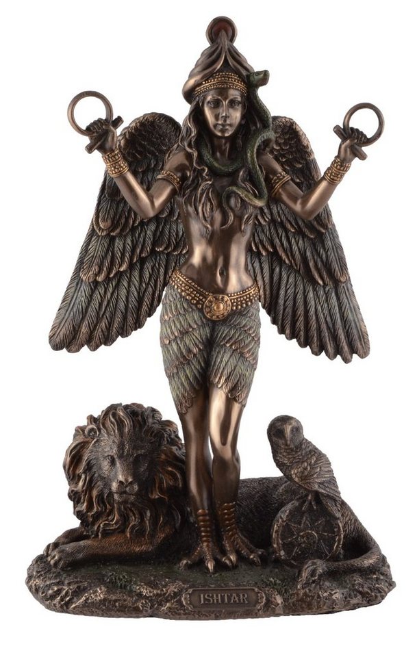 Vogler direct Gmbh Dekofigur Ishtar Mesopotamische Göttin der Liebe und Macht by Veronese, von Hand bronziert und coloriert, LxBxH: ca. 15x9x22cm von Vogler direct Gmbh