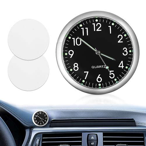 Dashboard Uhr, Car Clock, Mini Fahrzeug Armaturenbrett Uhr, Mini Auto Armaturenbrett Uhr, Quarz-Autouhr, Auto Air Vent Clip Uhr, für Auto Innendekoration kleine Wanduhr Home Decor, Auto Mini Uhr von Vokmon