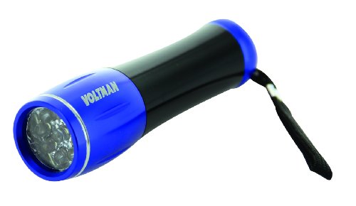 Voltman DIO065074 Mini-Stablampe, 9 LED, Schwarz/Blau von Voltman