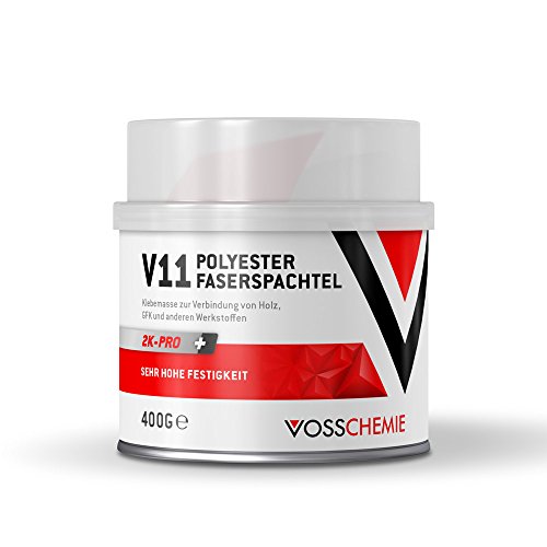 Vosschemie 2k Glasfaserspachtel 400g - Spachtelmasse für KFZ, Auto & DIY von Vosschemie