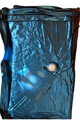 WABEZU Dual Vinyl Wasserkern 90x200 cm Einzelne Wasserbettmatratze blau für 180x200 cm Softside Wasserbett (F6 99% Beruhigung) von WABEZU