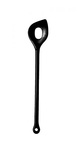 WACA 0225 Spitz-Lochlöffel Küchenhelfer Mehrwegartikel 310 mm, Farbe:schwarz von WACA
