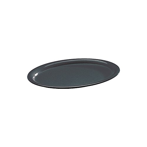 WACA 1206 Kaffeehaustablett Servierer oval, Farbe:schwarz, Größe:220 x 165 mm von WACA