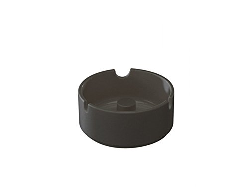 WACA 1804 Aschenbecher Kunststoffaschenbecher stapelbar und glutfest, Farbe:schwarz, Größe:Dm 100 mm / 43 mm h von WACA