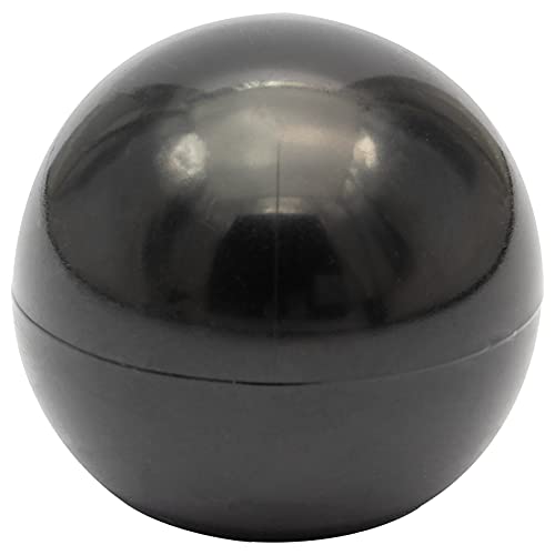 WAGNER Bodentürstopper GOLFBALL - Durchmesser Ø 30 x 30 mm, hochwertiger Kunststoff, schwarz, zum Schrauben, inklusive Montagematerial - 15504511 von WAGNER