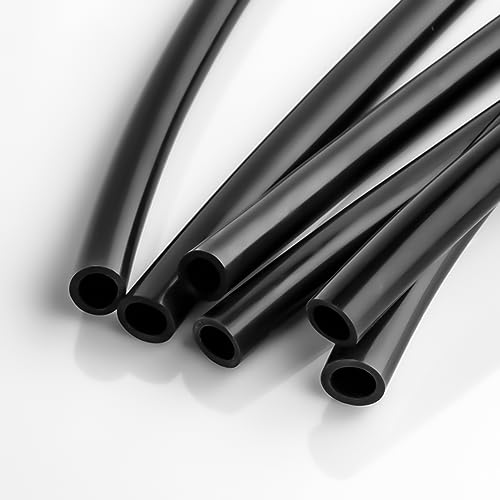1 Meter schwarzer Fluor-PTFE-F4-Gummi-Kraftstoffschlauch Benzin-Dieselöl-Leitungsschlauch Fluorkautschukschlauch Innendurchmesser 2 3 4 5 6 7~32 mm (Color : 7 x 11mm ID x OD) von WALNUTS