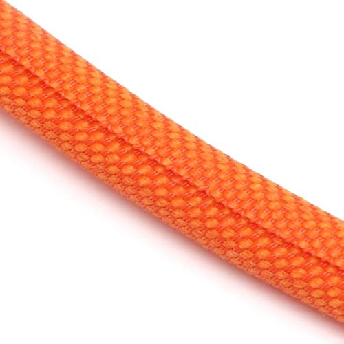 1 m selbstschließende, erweiterbare geflochtene PET-Hülse, Durchmesser 5, 8, 10, 13, 16, 19, 25, 30 mm, Kabelschutz, Kabelbaum, Nylon-Drahtwickel (Color : Orange, Size : 25mm) von WALNUTS