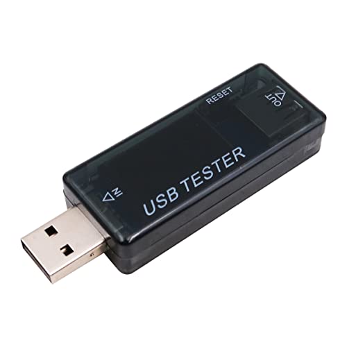 WANGCL USB Digitaler Leistungsmesser Tester Spannungsprüfer Stromzähler Kapazitätsprüfer Temperaturtester - Schwarz von WANGCL