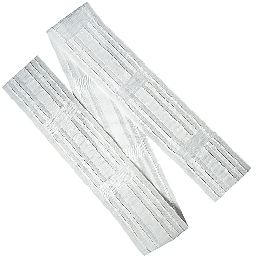 WANYI Multifunktionales Gardinenband Schlaufenband zum Aufnähen Vorhang Reihband kräuselband universal-bleistiftfaltenband mit schlaufen 85 mm (12m) von WANYI