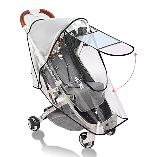 Kinderwagen Regenschutz Kunststoff Windwagenabdeckungen für Baby Winter Regenschirm Kinderwagen Auto Kleinkind Zubehör Universal, Travel Essentials für Kinder von WASYPLSFOI