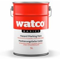 Basics Markierungsfarbe Gefahr, einkomponentiges Polyurethan, Gelb 5L - Gelb - Watco von WATCO