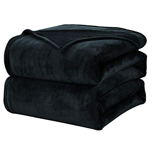 WAVVE Kuscheldecke Flauschig Decke Fleecedecke - Sofadecke 230x270 cm Wohndecke Couchdecke, Schwarz Decke Sofa Leicht, Groß Decke Riesig Sofaüberwurf Weich von WAVVE