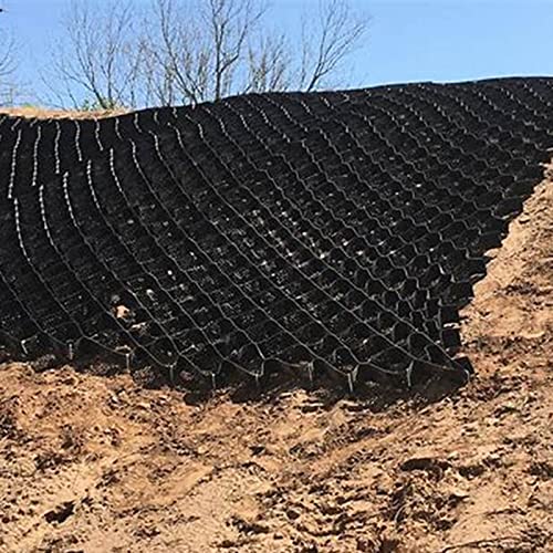 5cm Hoch Erdhang Geogitter für Erosionsschutz, Bienenwabe Durchlässiges Pflastersystem für Erde/Sand/Beton/Grassteine Füllung (Size : 1x5m/3.2x16.5 ft) von WDJBPSH