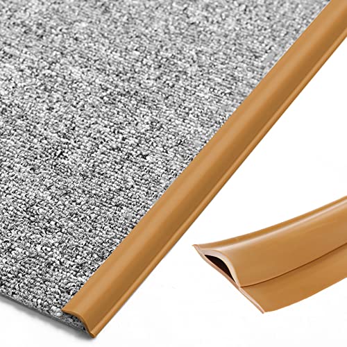 Übergangsprofi Flexibler Kantenschutz für Teppich Fußmatte Holzboden zu Fliese, 3/4/5/6/9/15/15 M Lang Selbstklebend Teppichkantenbänderung für Höhe Weniger Als 10mm ( Color : A , Size : 2m/6.5ft ) von WDJBPSH