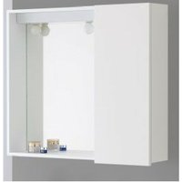 Badezimmerspiegel mit weißer Tür 67x16x h60,5 cm von IPERBRIKO