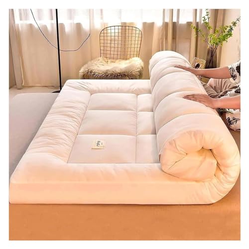 Japanische Futon-Matratze für zwei Personen, Dicke Futon-Matratze, volle Größe Weichbodenmatratze tragbar Roll Up Bett Camping Schlafunterlage für Heim-Camping-Couch ( Color : C , Size : 100X200CM ) von WEISHIDAI