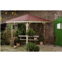 WEKA Pavillon »Paradies«, BxHxT: 294 x 275 x 294 cm - beige von WEKA