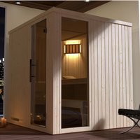 WEKA Sauna »Halmstad 2«, BxHxT: 194 x 199 x 177 cm - beige von WEKA