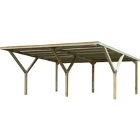 weka Doppelcarport, Holz, 276 cm, braun von WEKA