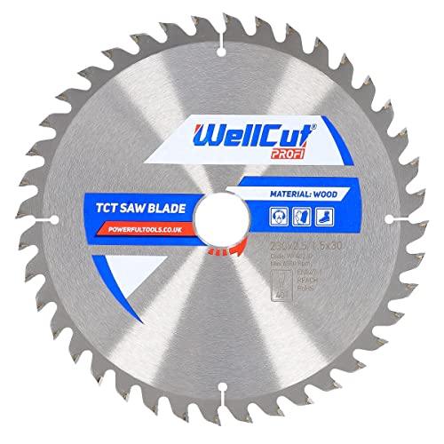 Wellcut wp40230 TCT Sägeblatt Profi 230 mm x 40T x 30 mm von WELLCUT