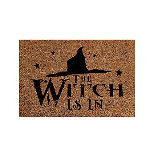 WENDAO Halloween Fußmatte Decke Willkommensmatten für die Haustür Lustige Fußmatte Hexe Welcome Mat Fall Fußmatte Fall Decor Halloween Decor Fußmatte Badezimmer Mats (K) von WENDAO