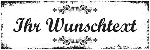 Vintage Shabby Nostalgie Holzschild Dekoschild Namensschild Türschild Haustür von WERBEPUNKT.