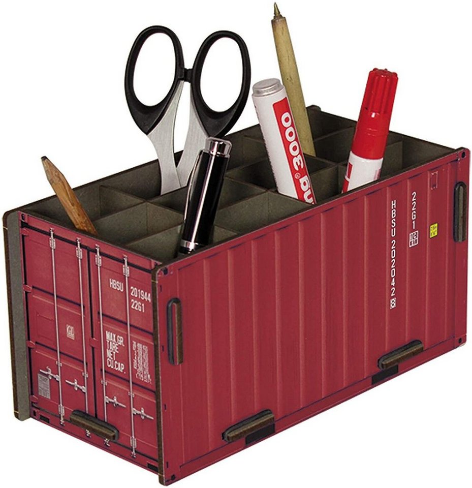 WERKHAUS® Aufbewahrungsbox Werkhaus - Photo - Stiftebox Container" Rot Stiftehalter (CO1012)" von WERKHAUS®