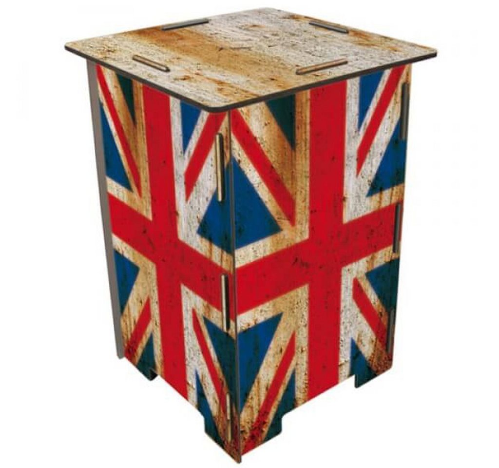 WERKHAUS® Hocker Werkhaus - Hocker Kinderhocker Sitzmöbel Tritt, Holz, Flagge England von WERKHAUS®