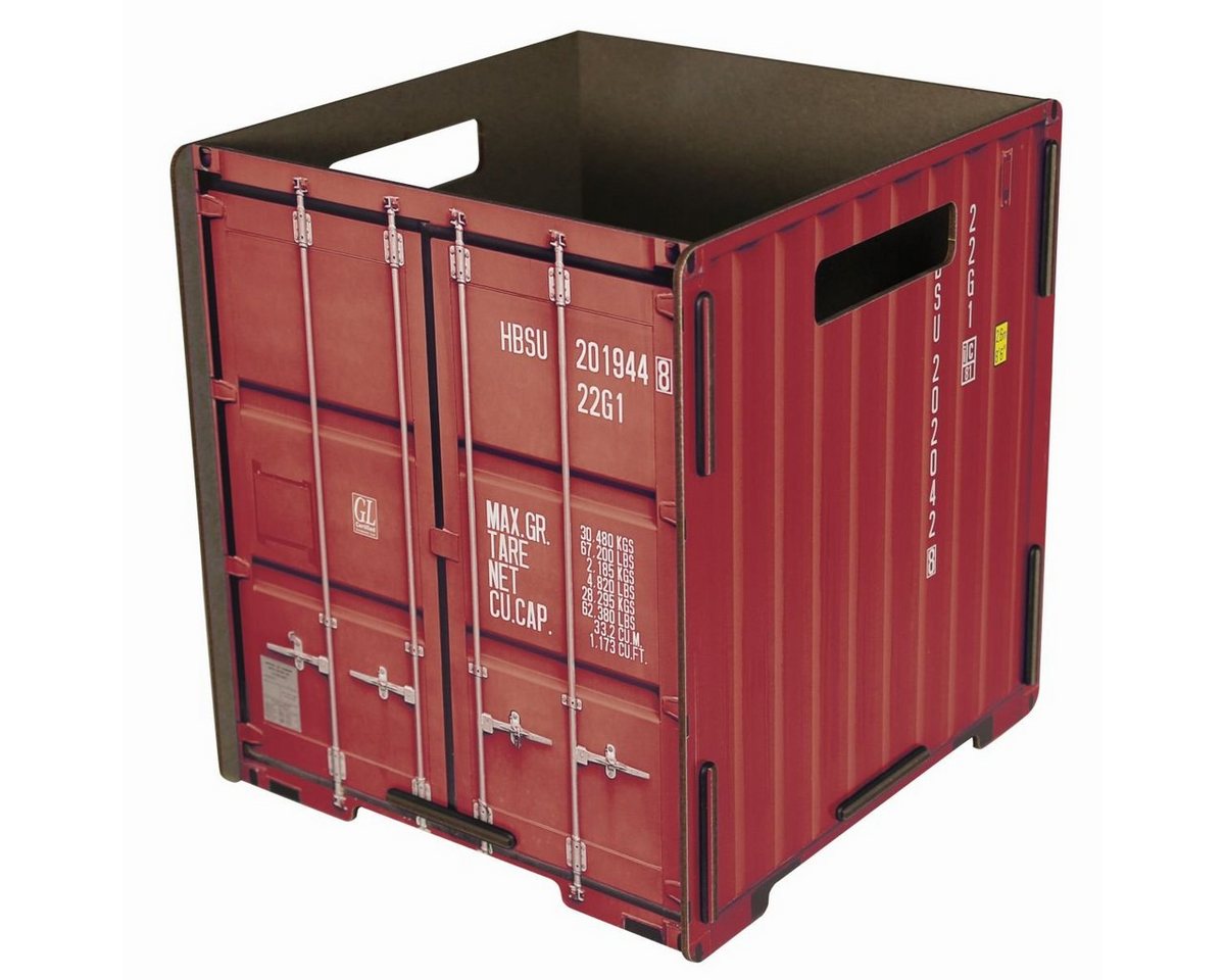 WERKHAUS® Papierkorb Werkhaus - Papierkorb Container" Rot CO1032 Mülleimer Abfalleimer" von WERKHAUS®
