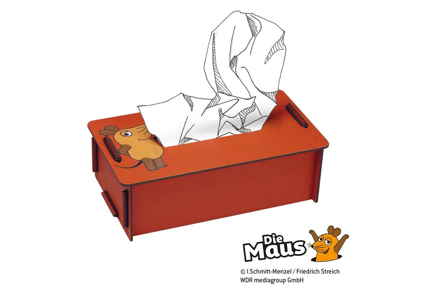 WERKHAUS® Papiertuchbox Werkhaus Tissuebox Tücherbox die Maus von der Serie PP9831 von WERKHAUS®