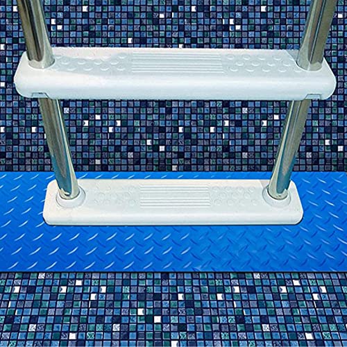 WERTSWF Schwimmbadleitermatte, verdickt, 2 mm, Pool-Stufen-Pad, rutschfeste Poolfolie, Schutzkissen für Treppen und Poolfolie, 90 x 23 cm von WERTSWF