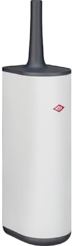 Wesco Toilettenbürste Loft aus pulverbeschichtetem Stahlblech Edelstahl und Silikon in der Farbe Weiß Matt, Maße: 12cm x 9cm x 40cm, 315 106-74 von WESCO
