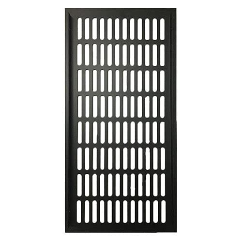 WESTUX Lüftungsgitter, 7,87 Zoll Breit, Aluminiumlegierung, Atmungsaktives Netz, Rechteckig, Kleiderschrank, Belüftung, Schuhschrank, Schrank, Kühlung Und Belüftung (Size : Black 200x600 mm) von WESTUX