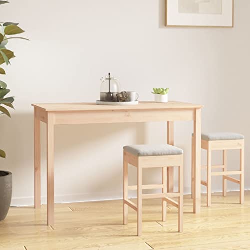 WIFESE 110x55x75 cm Esstisch Massivholz Kiefer KüChe Tisch Esszimmertische EsszimmermöBel KüChentisch Tischplatte KüChentisch Kleiner Tisch Wohnzimmer Esstisch Holz KüChenmöBel Dining Table von WIFESE