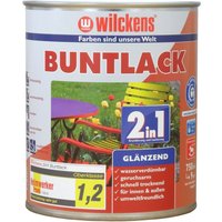 Buntlack 2in1 RAL9005 Tiefschwarz seidenmatt 0,125 Liter - Wilckens von WILCKENS