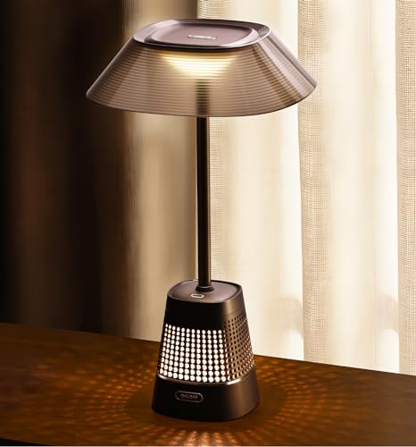 WILIT LED Tischlampe Touch Dimmbar, Vintage Nachttischlampe mit Ladefunktion, Abnehmbar Schreibtischlampe für Wohnzimmer Schlafzimmer und Kinderzimmer, USB Ladeanschluss 10W von WILIT