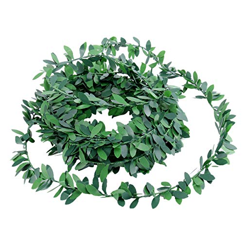 WINOMO Efeu Girlande Laub Grün Blätter Simuliert Rebe Künstliche Pflanzen für Hochzeitsfeier Zeremonie DIY Stirnbänder 7,5m von WINOMO