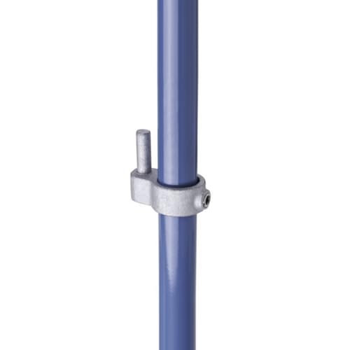 WITTKOWARE Rohrverbinder aus verzinktem Temperguss, für Rohr-Außendurchmesser 42,4mm (1¼"), Formteil: Torscharnier (Stellringzapfen) von WITTKOWARE