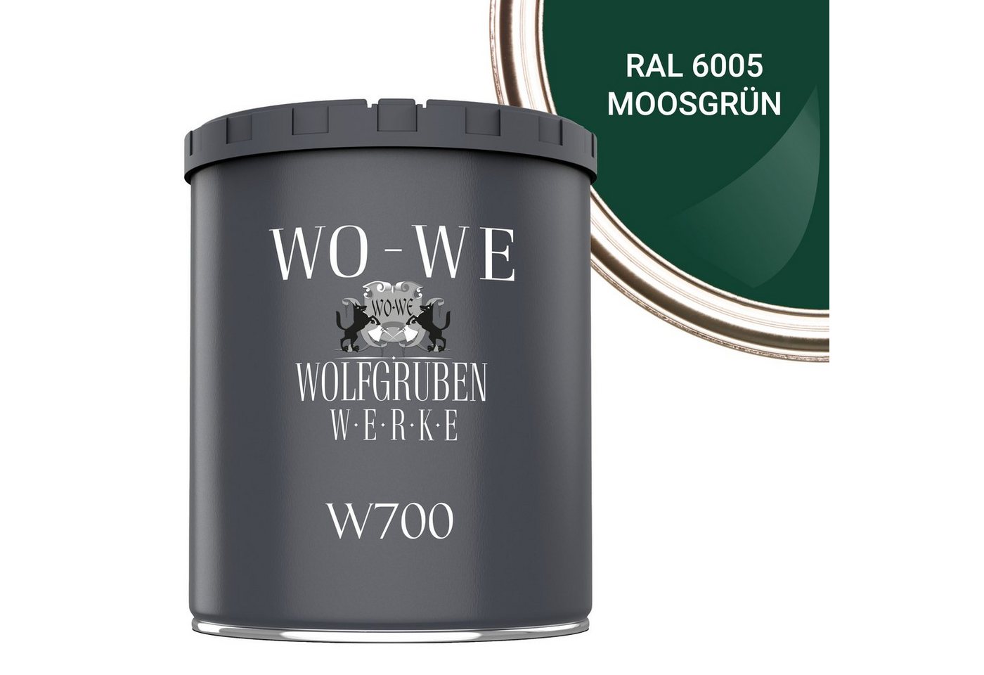 WO-WE Bodenversiegelung Betonfarbe Bodenfarbe Bodenbeschichtung W700, 1-10L, Seidenglänzend von WO-WE