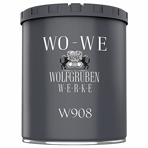 WO-WE Metallschutzlack 4in1 Metalllack Metallfarbe Metallschutzfarbe W908 Lichtgrau - 750ml von WO-WE