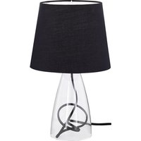 Wofi - Tisch Lese Büro Lampe Leuchte Textil Schirm schwarz Action 800801100000 von WOFI