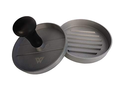 Wolfcut Burgerpresse Hamburgerpresse Patty Maker Hamburger Grill Presse Aluminium ABS Griff von Wolfcut