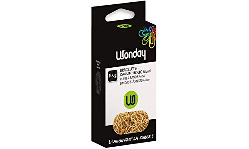 Wonday Fel180002 Gummiringe im Karton, natur, 120 mm, 100 g von WONDAY