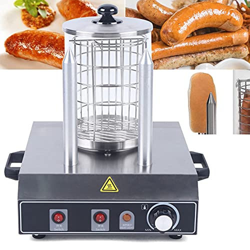 Hot Dog Maschine Elektrische Hot Dog Maker,Hot Dog Wärmer Hot Dog Maschine Bockwurstwärmer Würstchenwärmer 350/422W (422W) von WOQLIBE