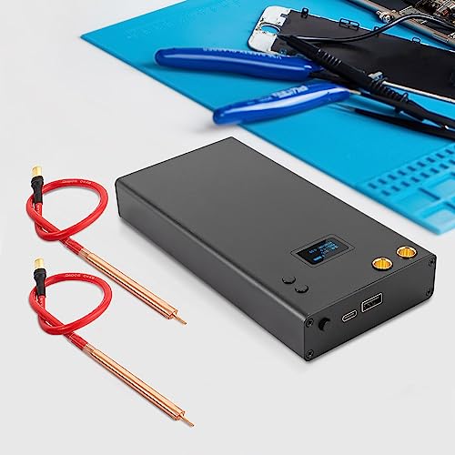 Punktschweißgerät mit Akku 11000mAh Batterie,Mini Punktschweißgerät 5M Nickelblech 8 Gänge einstellbar Household Tragbar DIY Battery Schweißgerät, Welding Machine mit LCD-Bildschirm von WOQLIBE