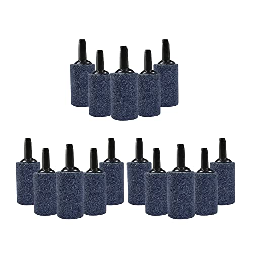 WUDQIJI Aquarium Luftausströmer 15 Stück Φ1,5 cm Luftstein für Aquarium Luftblase Stein Sauerstoffstein Sprudler Luftblasen Diffusor Blasendiffusor Airstone für Aquarium Pumpe Hydroponik von WUDQIJI